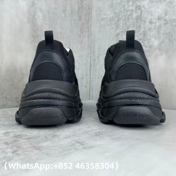 AAA+ Balenciaga Triple S Black Yellow Replica Sneakers – 1:1 Best Copy with In-Hand Photos
