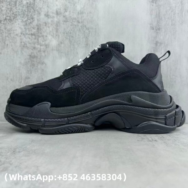Balenciaga Triple S Black Yellow Replica Sneakers