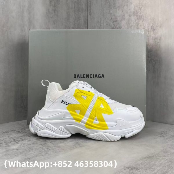 Balenciaga Triple S White Yellow Replica Sneakers