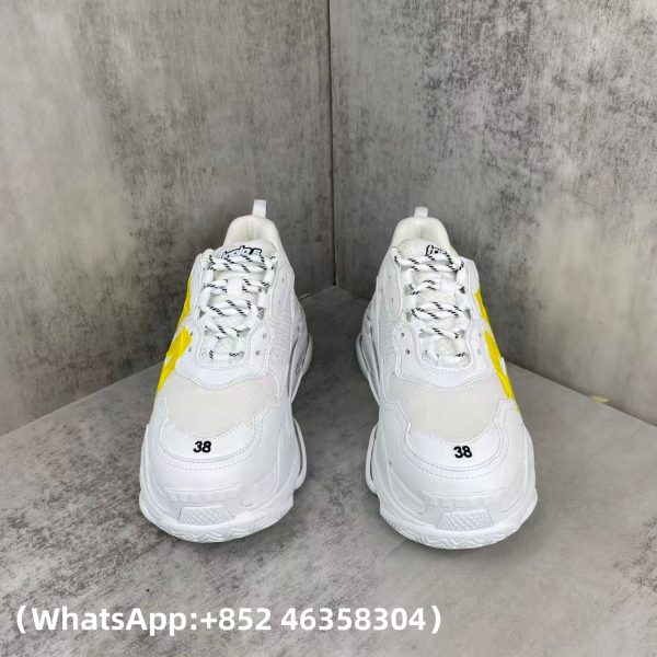 Balenciaga Triple S White Yellow Replica Sneakers